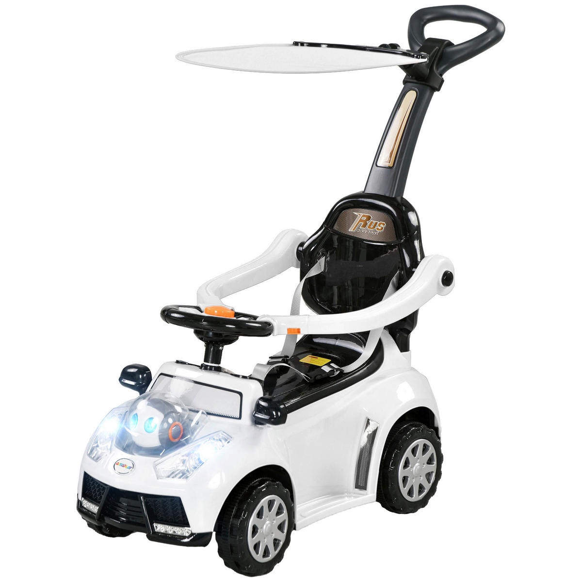 AIYAPLAY Baby-Schiebeauto weiß B/H/L: ca. 39x90x96 cm Baby-Schiebeauto - weiß/schwarz (96,00/39,00/90,00cm) - AIYAPLAY
