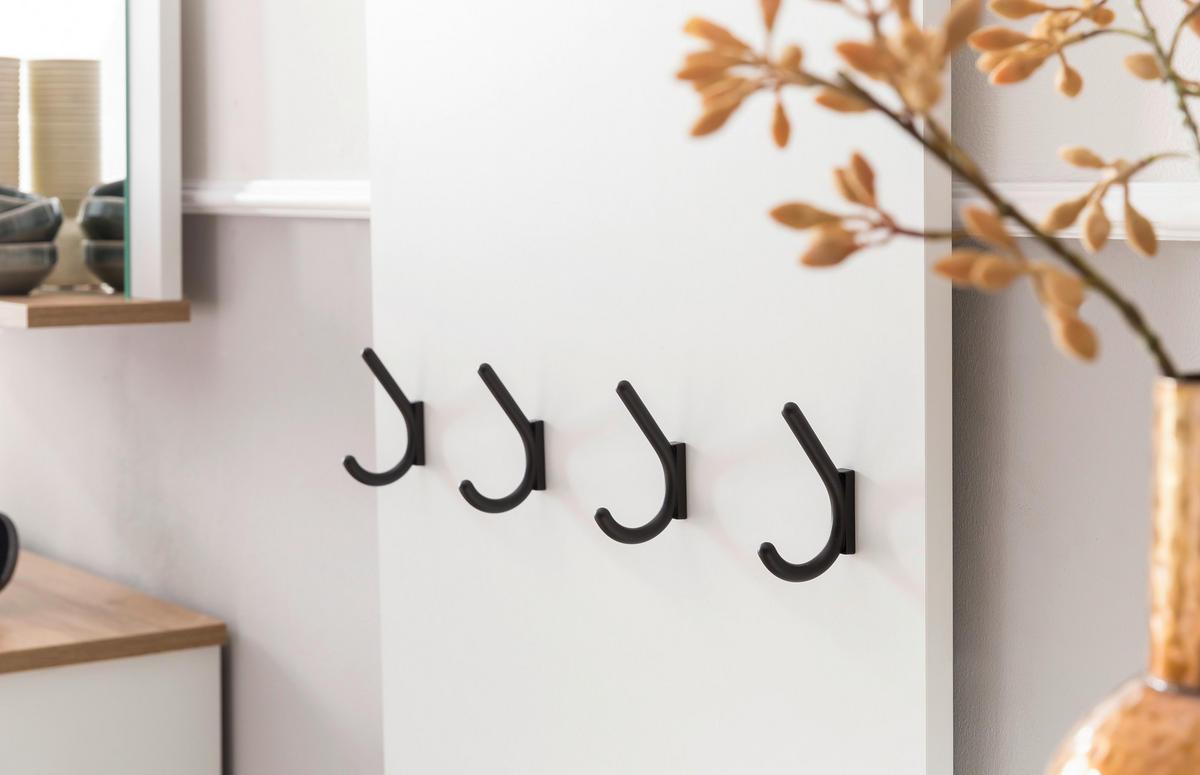 Wandpaneel Jelda weiß matt Eiche Landhaus Nachbildung B/H/T: ca. 50x110,6x19,9 cm Jelda - Eiche/weiß (50,00/110,60/19,90cm) - Möbelpartner