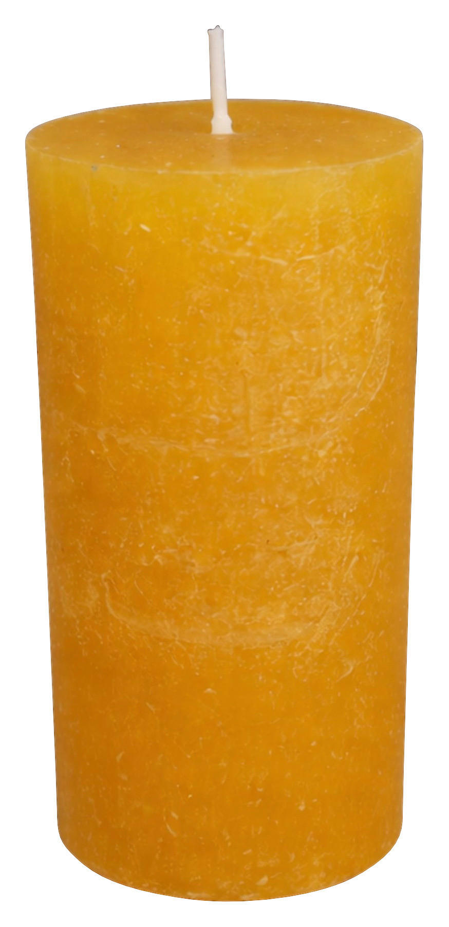 Stumpenkerze orange H/D: ca. 12x6,8 cm Stumpenkerze - orange (6,80/12,00cm)