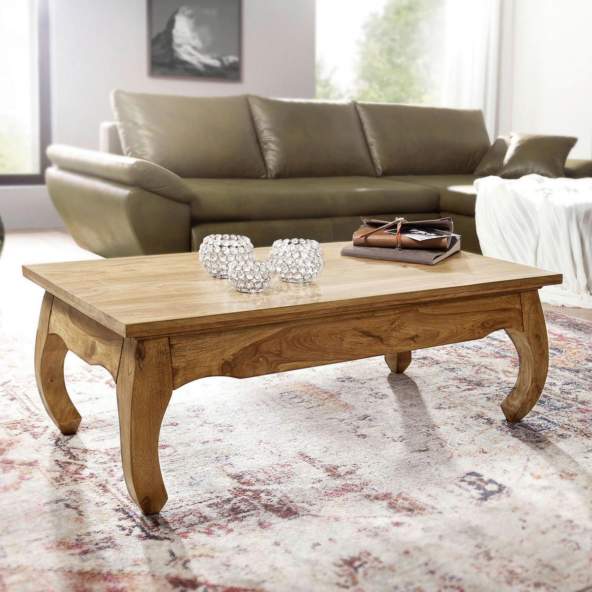 Couchtisch braun B/H/T: ca. 110x40x60 cm Couchtisch - braun (110,00/40,00/60,00cm) - Wohnling