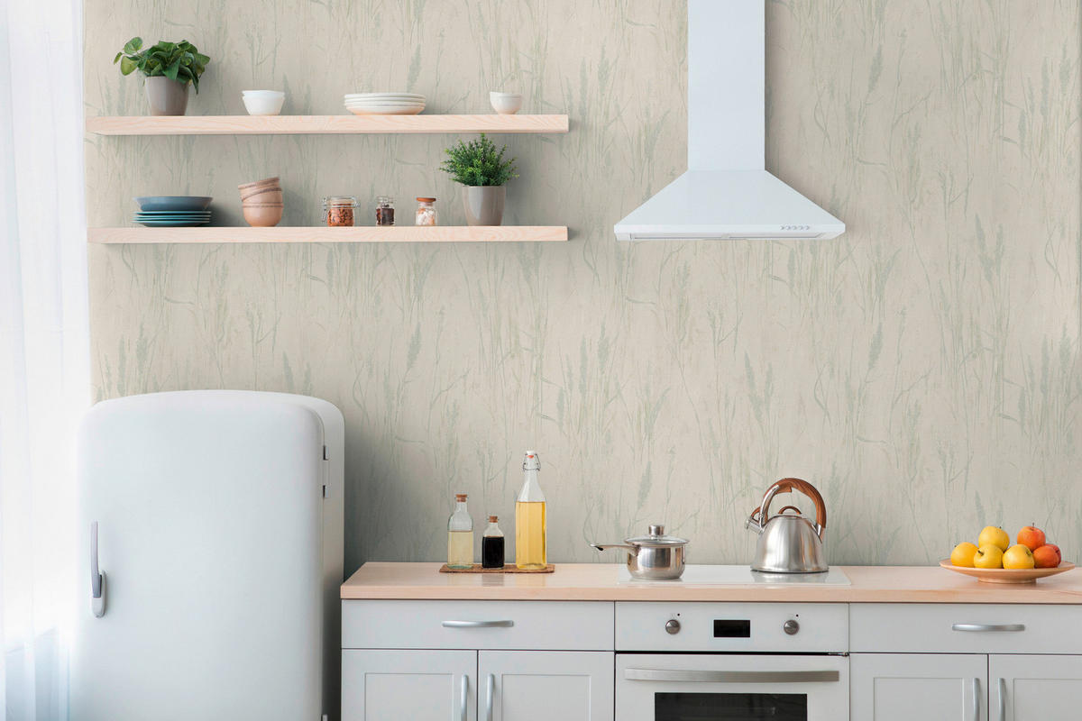 A.S.Création Vliestapete blau creme grün B/H/D: ca. 53x1005x8,5 cm Vliestapete - blau/creme (8,50/1005,00cm) - A.S.Creation