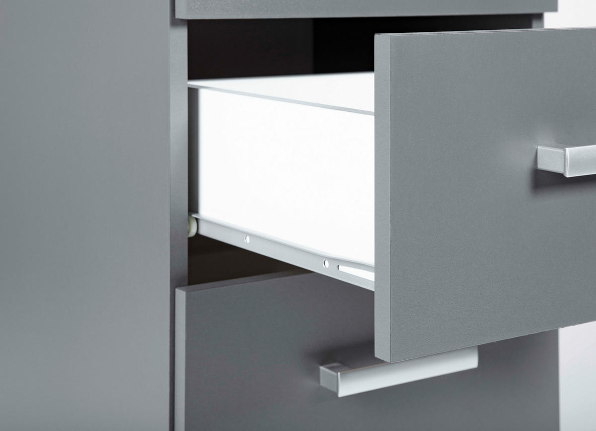 Kommode Elenzio Grafitgrau Optik B/H/T: ca. 41,2x91x40 cm Elenzio - (41,20/91,00/40,00cm) - Inter Link