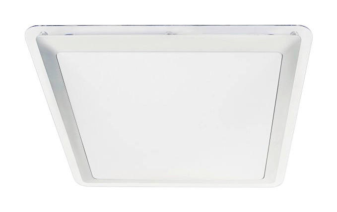 Näve Leuchten LED Deckenleuchte NV1160359 weiß Opal silber Metall Kunststoff B/H/T: ca. 34x8x34 cm null 24 Brennstellen Bradfort - weiß/Opal (34,00/8,00/34,00cm) - Näve Leuchten