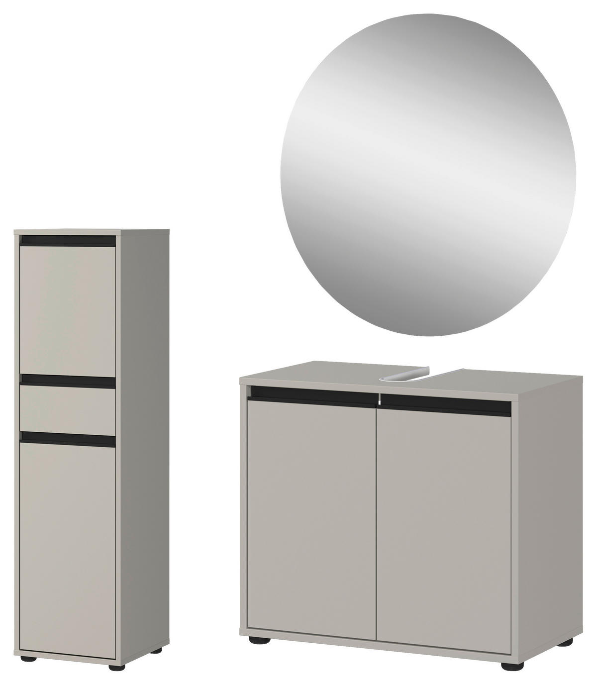 Badezimmer-Set 9943-186 weiß B/H/T: ca. 108x200x34 cm 9943-186 - weiß (108,00/200,00/34,00cm) - Germania