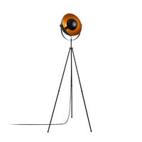 Opviq Stehleuchte gold schwarz B/H/T/L: ca. 45x160x45x62 cm E27 1 Brennstellen Mixed - gold/schwarz (62,00/45,00/160,00cm) - Opviq