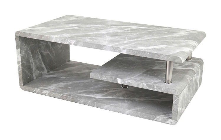 Couchtisch Pico grau Marmor B/H/T: ca. 110x42x60 cm Pico - grau (110,00/42,00/60,00cm)