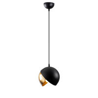 Opviq Pendelleuchte Berceste schwarz gold Metall B/H/T/L/D: ca. 20x114x20x20x20 cm E27 1 Brennstellen Berceste - gold/schwarz (20,00/20,00/114,00cm) - Opviq