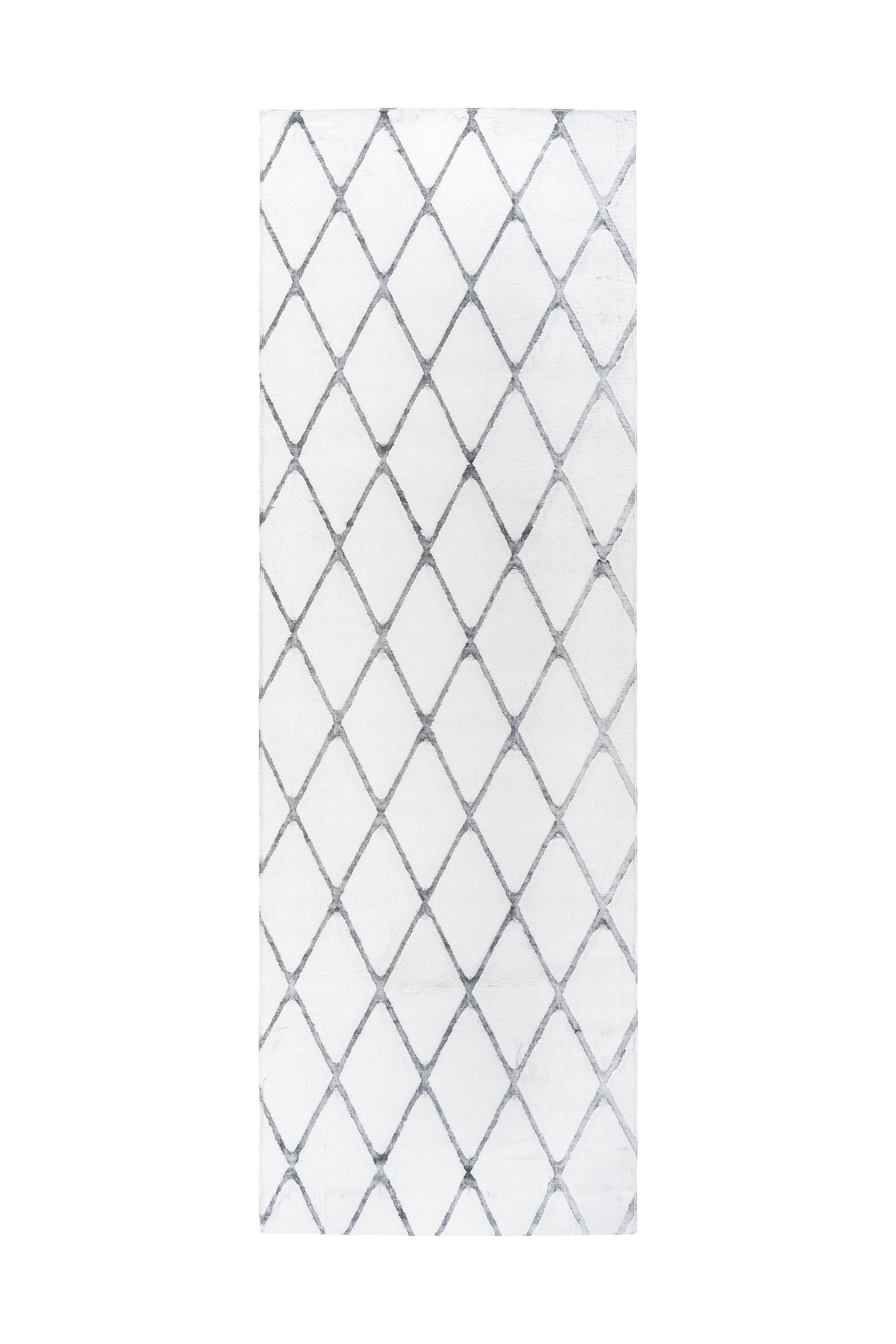 360Living Teppich Vivica anthrazit B/L: ca. 80x250 cm Vivica - weiß/anthrazit (80,00/250,00cm) - 360Living
