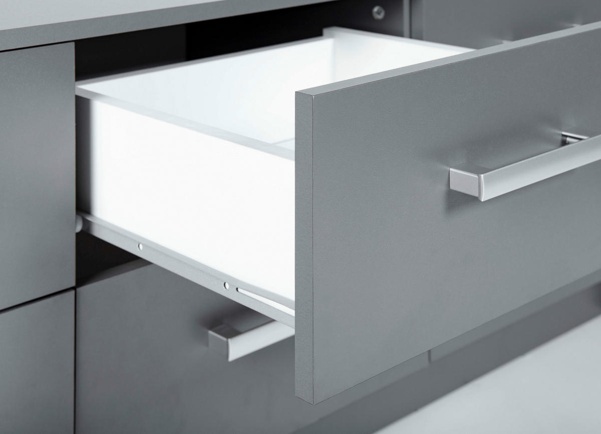 Kommode Elenzio Grafitgrau Optik B/H/T: ca. 121,8x50,8x40 cm Elenzio - (121,80/50,80/40,00cm) - Inter Link