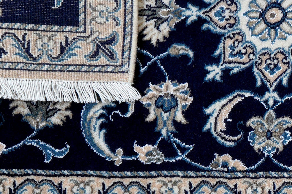 PersaTepp Teppich Nain 12La beige B/H/L: ca. 69x1x139 cm Nain 12La - blau/beige (139,00/69,00/1,00cm) - PersaTepp