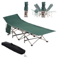 Outsunny Campingartikel B/H/L: ca. 68x190x52 cm Feldbett - grün (52,00/68,00/190,00cm) - Outsunny