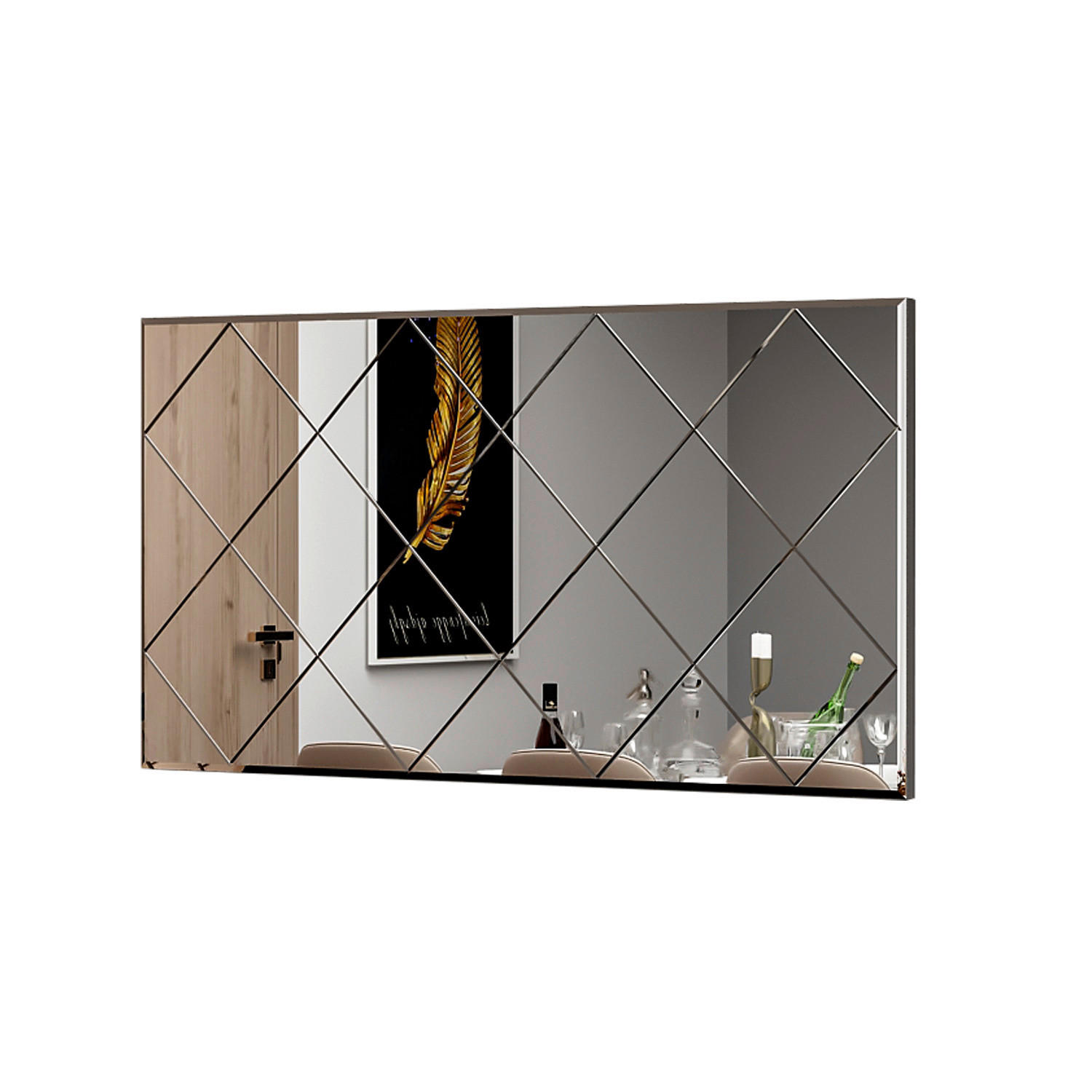 Wandspiegel Mofo transparent Glas B/H/T: ca. 120x60x2,2 cm Mofo - transparent (120,00/60,00/2,20cm) - moebel17