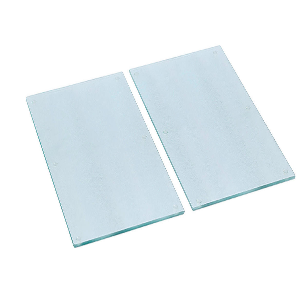 Zeller Herdabdeck-/Schneideplattenset transparent Glas B/H/L: ca. 30x0,7x52 cm Herdabdeck-/u.Schneidplattenset - transparent (52,00/30,00/0,70cm) - Zeller