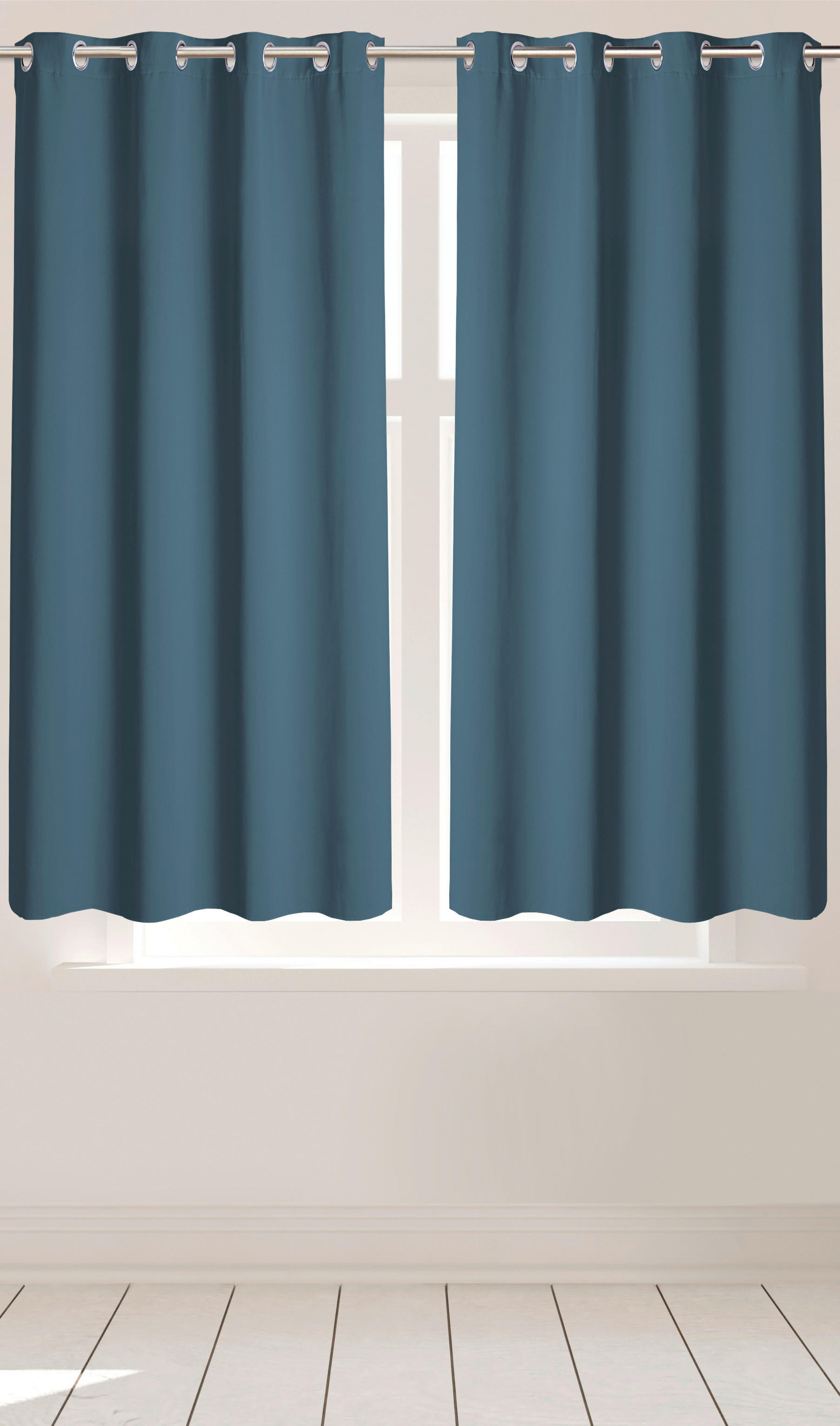 Ösenvorhang Verona blau B/L: ca. 140x175 cm Verona - blau (140,00/175,00cm)