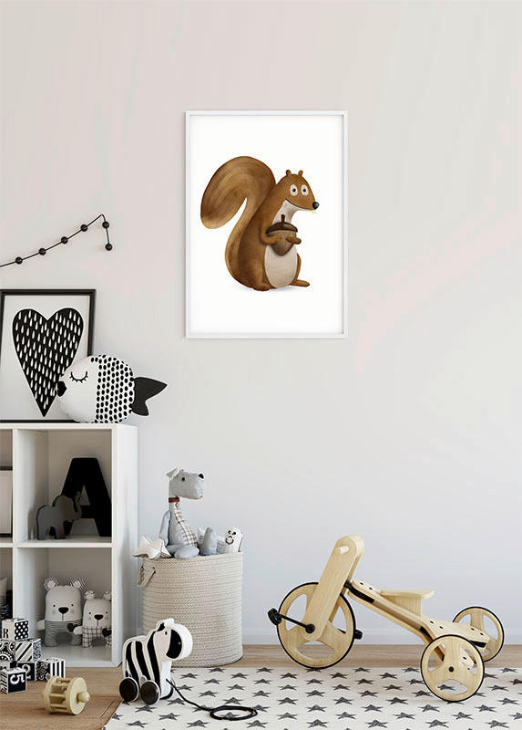 Komar Wandbild Cute Animal Squirrel ▷ online bei POCO kaufen
