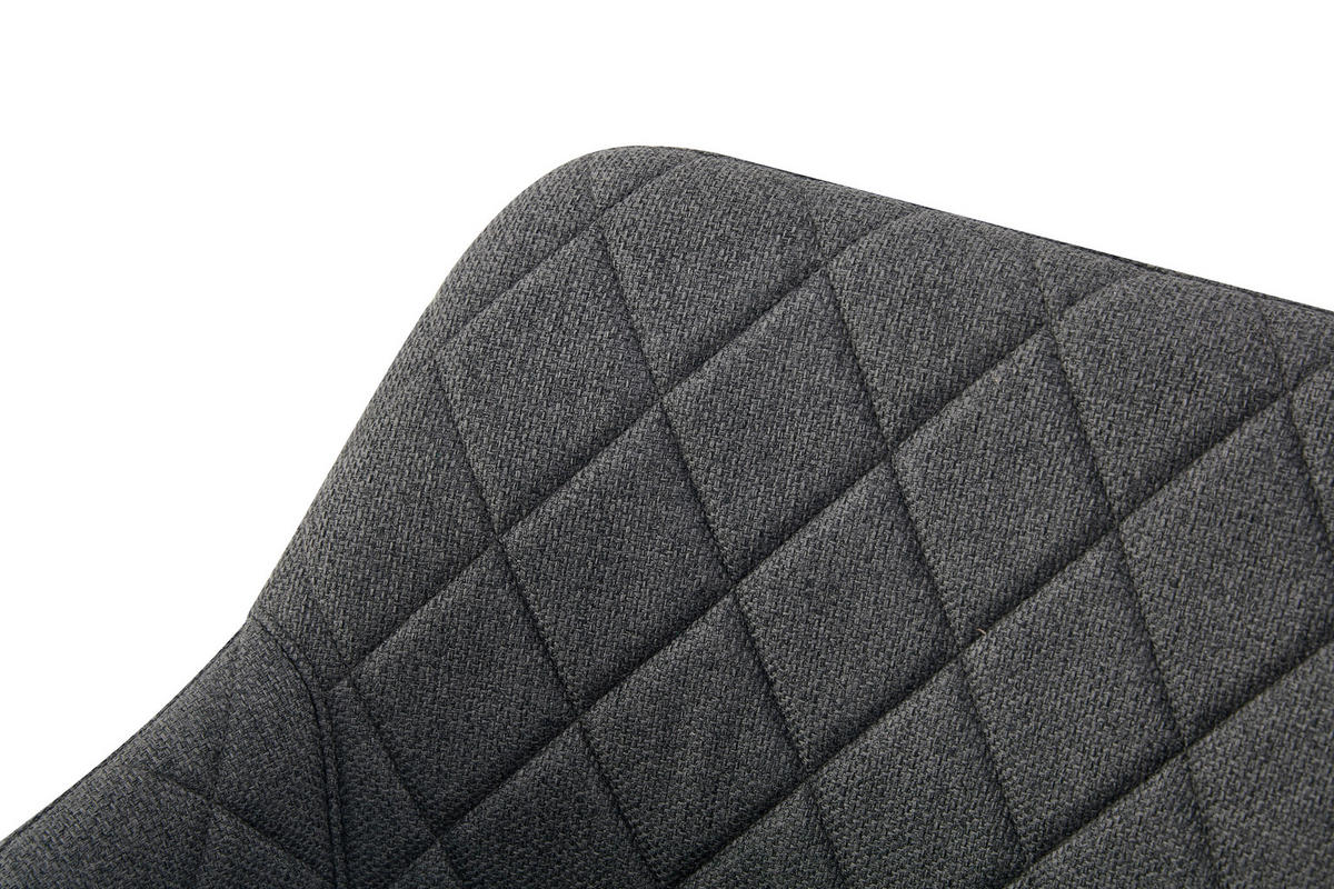 Stuhl LEA, 2er Set anthrazit schwarz Webstoff B/H/T: ca. 56x83x60 cm LEA, 2er Set - schwarz/anthrazit (56,00/83,00/60,00cm) - xonox.home
