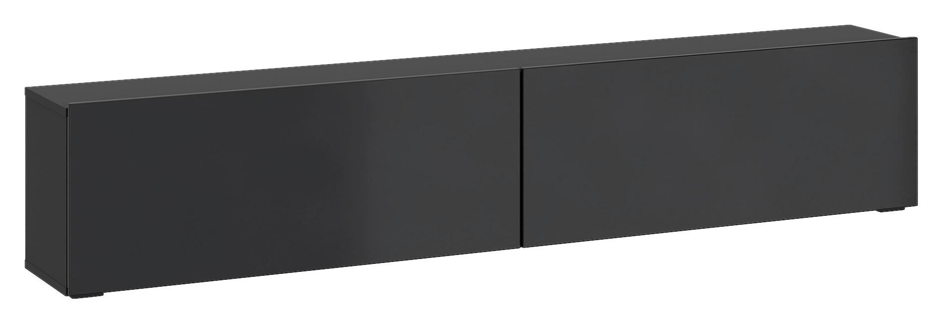 TV-Lowboard Otis schwarz Hochglanz B/H/T: ca. 180x37x32 cm Otis - schwarz (180,00/37,00/32,00cm)