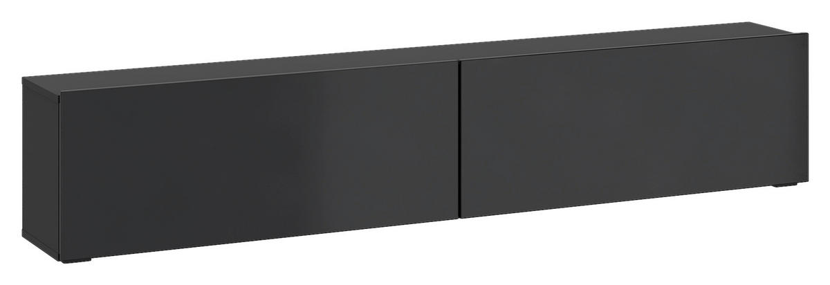 TV-Lowboard Otis schwarz Hochglanz B/H/T: ca. 180x37x32 cm Otis - schwarz (180,00/37,00/32,00cm)