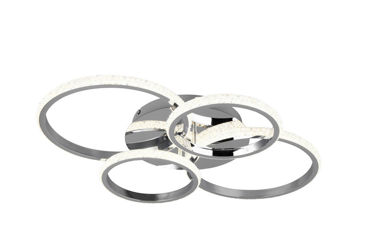 Reality LED-Deckenleuchte Chrom Metall B/H/L: ca. 8,5x49,5x65,5 cm LED-Deckenleuchte_Cires - Chrom (65,50/8,50/49,50cm) - Reality