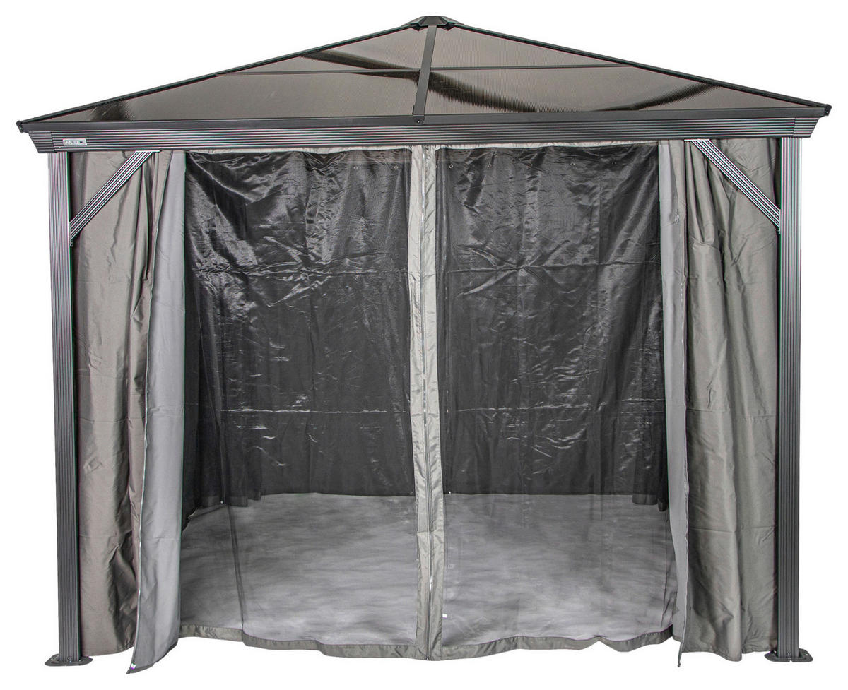 Sojag Pavillon-Vorhang-Set Verona anthrazit Kunststoff Verona - anthrazit - Sojag