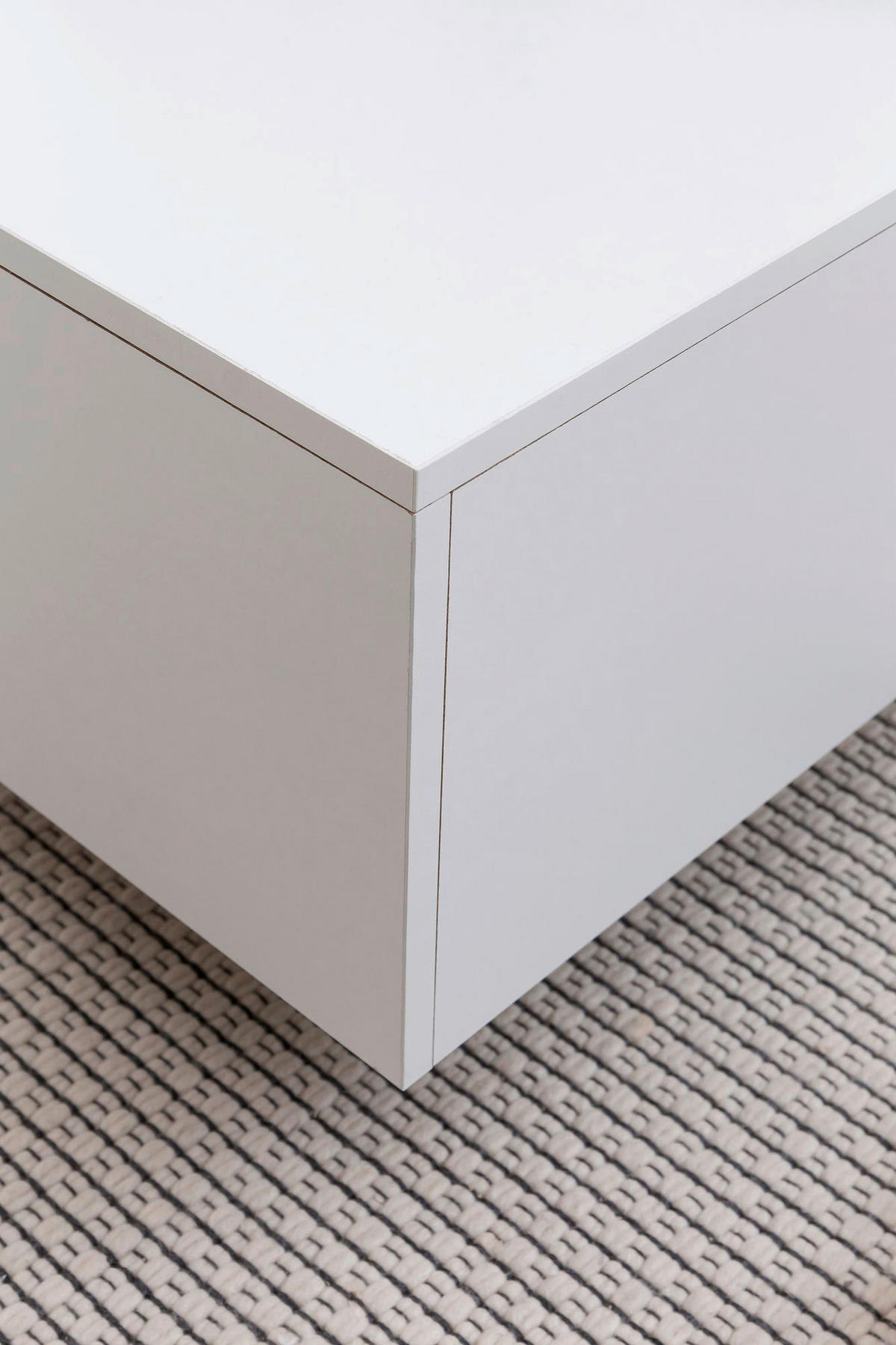 Couchtisch weiß B/H/T: ca. 60x35,5x60 cm Couchtisch - weiß (60,00/35,50/60,00cm) - Wohnling
