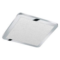TRIO Deckenleuchte 656511806 Chrom weiß Kunststoff Acryl B/H/L: ca. 30x3x30 cm LED-Deckenleuchte_Cesar - weiß/Chrom (30,00/30,00/3,00cm) - Trio