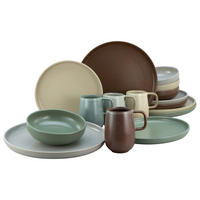 CreaTable Kombiservice uno NATURAL multicolor Steinzeug 16 tlg. uno NATURAL - multicolor - CreaTable