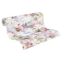 A.S.Creation Papiertapete rosa weiß lila B/H/D: ca. 53x1005x7,1 cm Papiertapete - lila/weiß (7,10/1005,00cm) - A.S.Creation