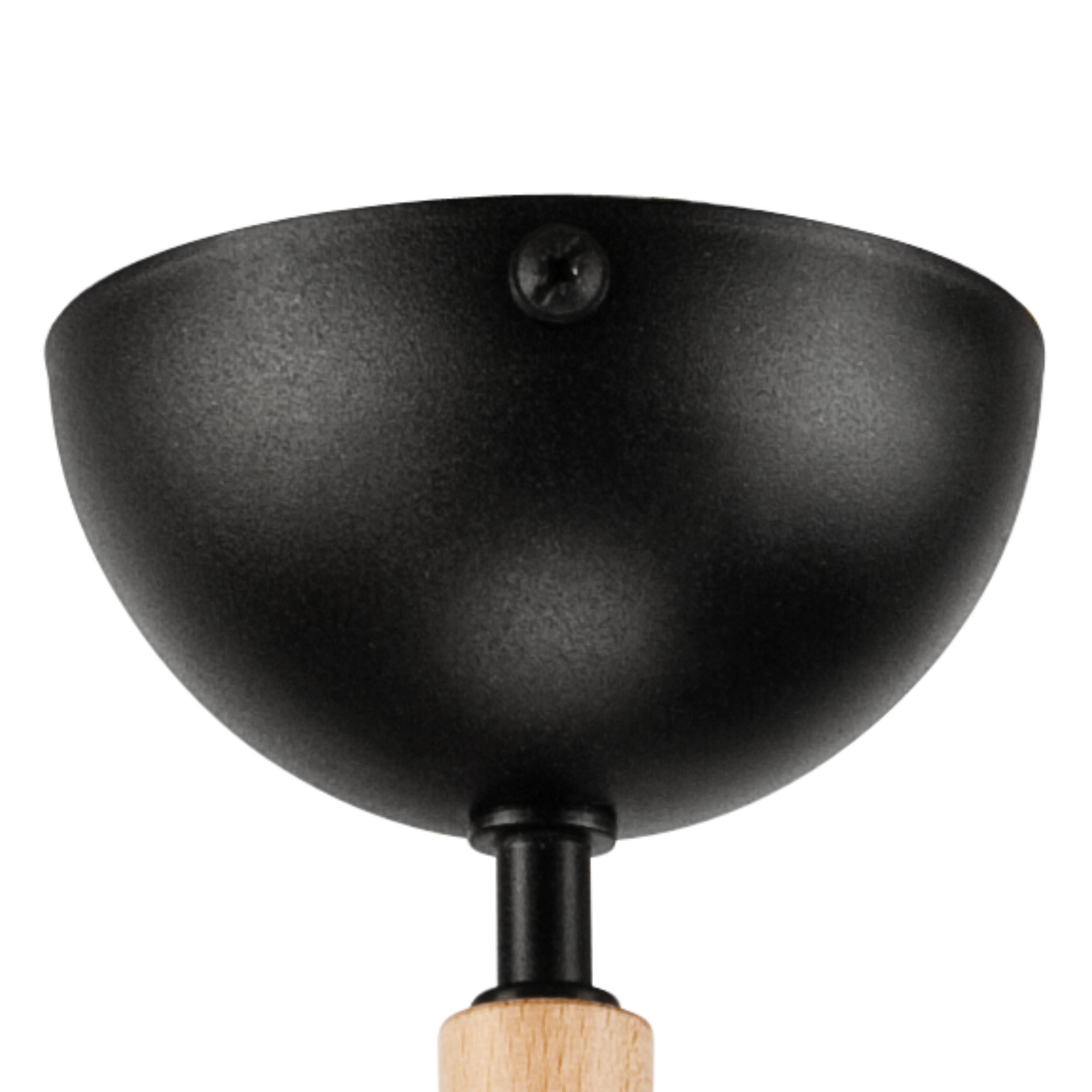 Lamkur Deckenleuchte MARCELLO 34560 natur Stahl Holz H/L: ca. 65x39 cm E27 3 Brennstellen Marcello - natur (39,00cm) - Lamkur