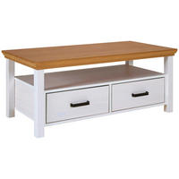 Couchtisch Maluno weiß lackiert B/H/L: ca. 60x48,8x119,4 cm Maluno - weiß (119,40/60,00/48,80cm) - Inter Link