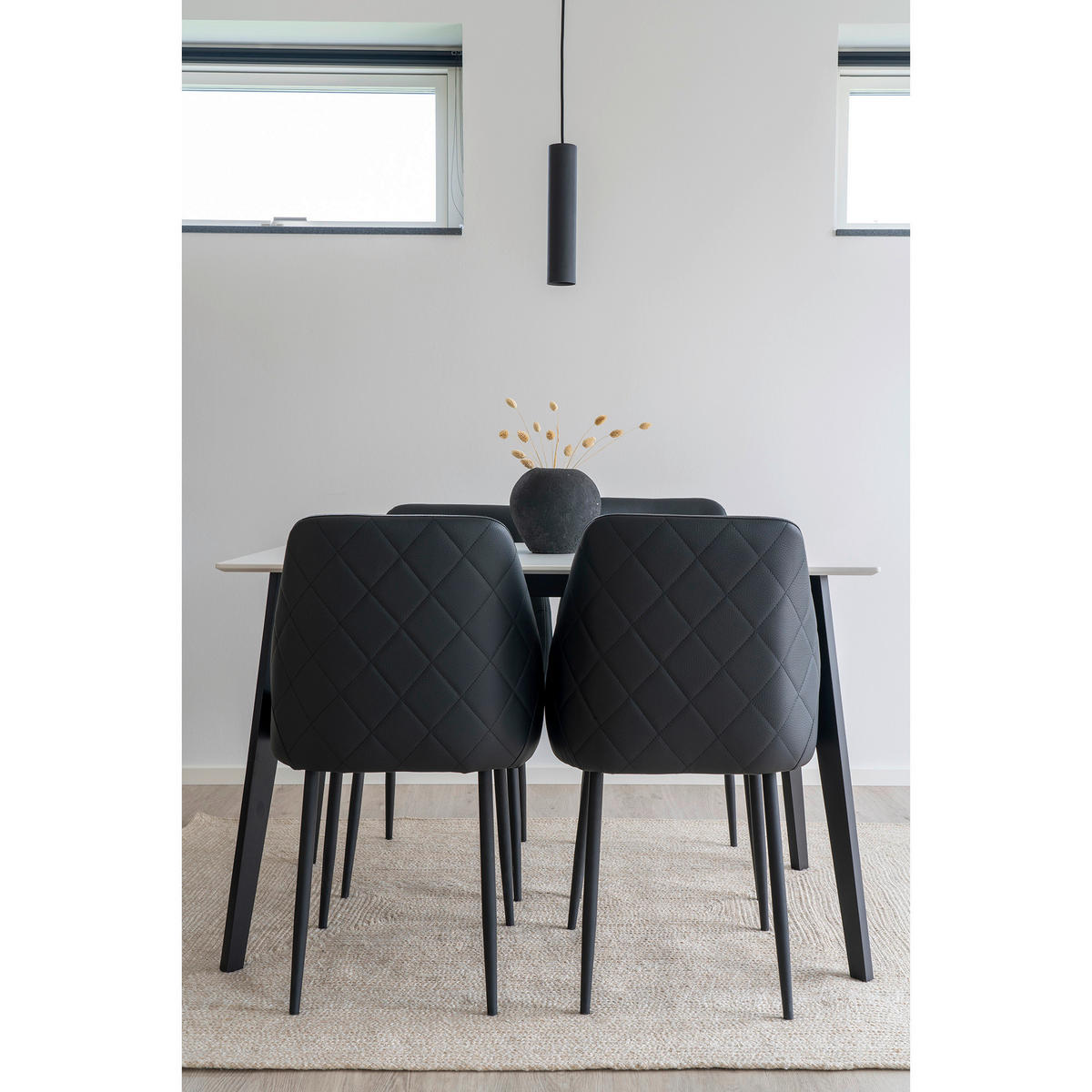 Housenordic Pendelleuchte 6409107 schwarz Stahl L/D: ca. 120x6 cm GU10 1 Brennstellen Pendelleuchte_Paris - schwarz (6,00cm) - Housenordic