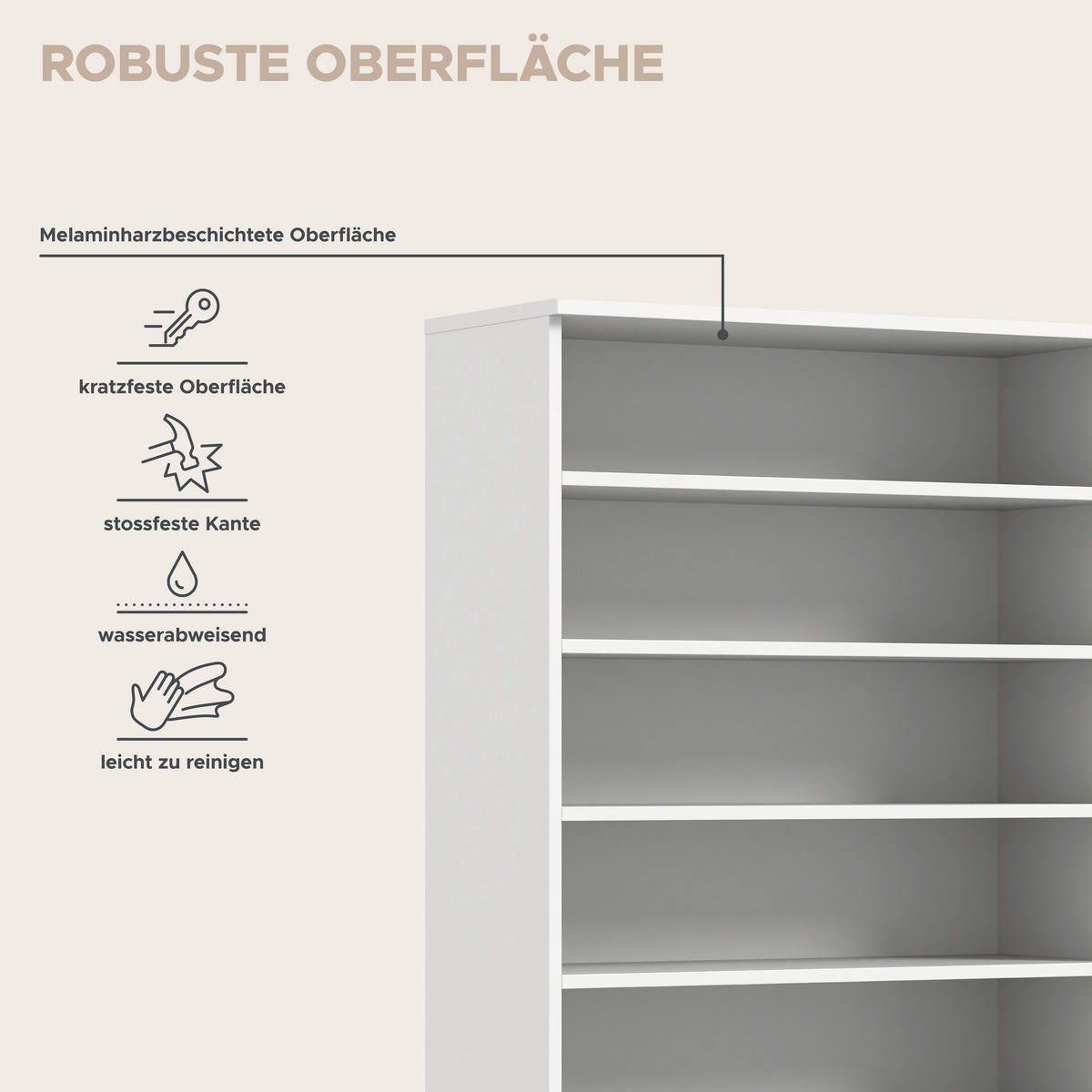 Garderobe PROJEKT X weiß weiß Hochglanz B/H/T: ca. 222x191x37 cm PROJEKT X - weiß (222,00/191,00/37,00cm) - xonox.home