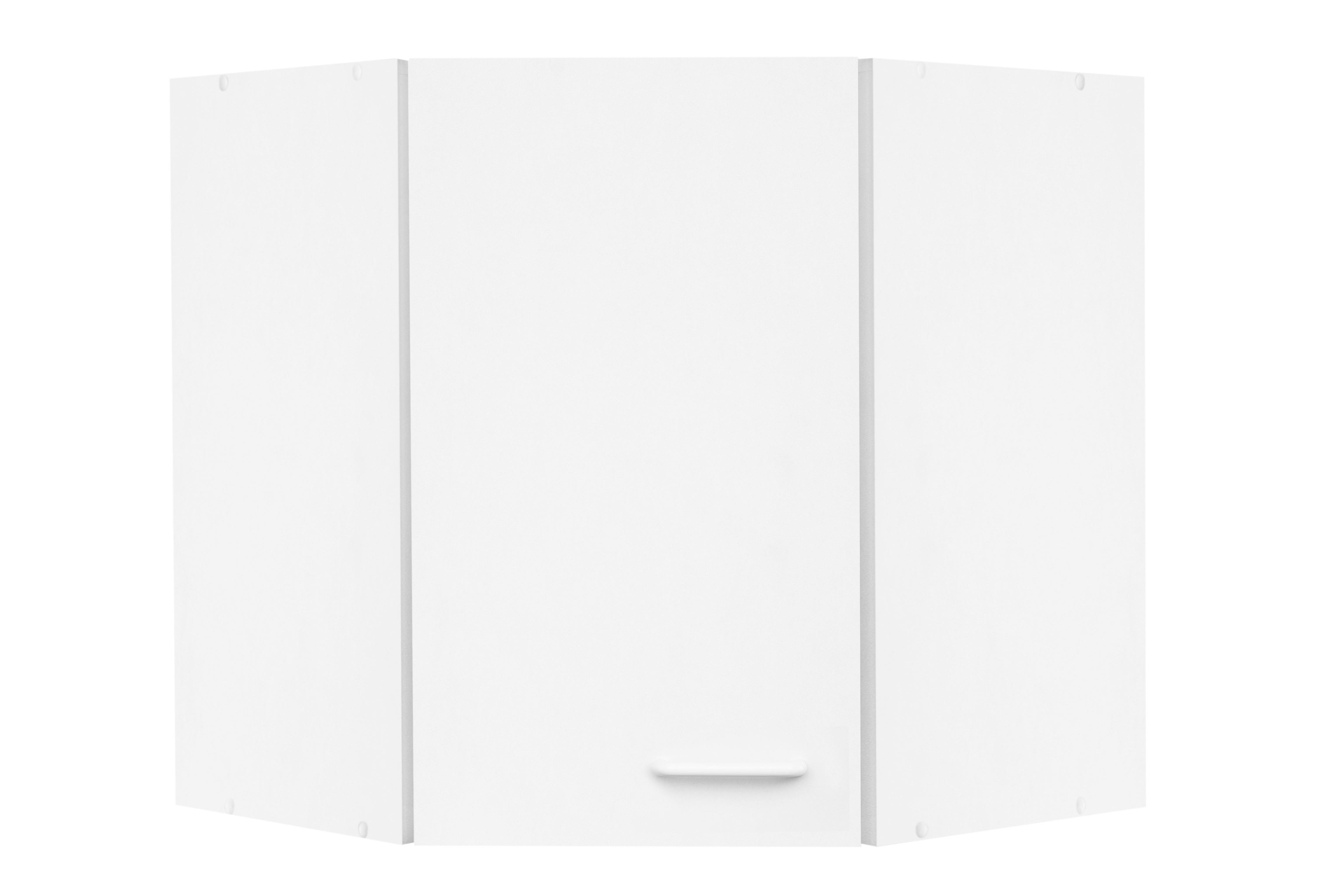 Eckhängeschrank Top weiß matt B/H/T: ca. 60x53x35 cm Top - weiß (60,00/53,00/35,00cm)