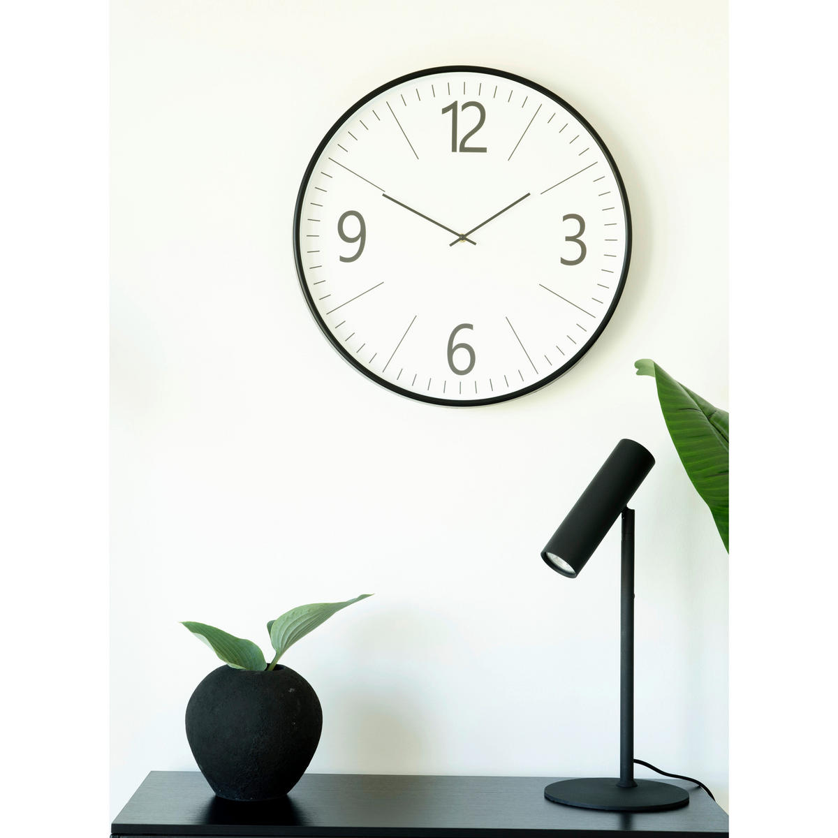 Housenordic Wanduhr weiß D: ca. 51 cm Wanduhr_Biel - weiß (51,00cm) - Housenordic
