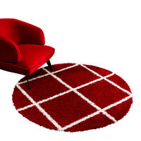 Sanat Hochflorteppich MADRID rot D: ca. 80 cm MADRID - rot (80,00cm) - Sanat