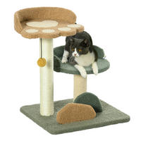 PawHut Kratzbaum grün Spanplatte B/H/L: ca. 39x43x52 cm Kratzbaum - braun/beige (52,00/39,00/43,00cm) - PawHut