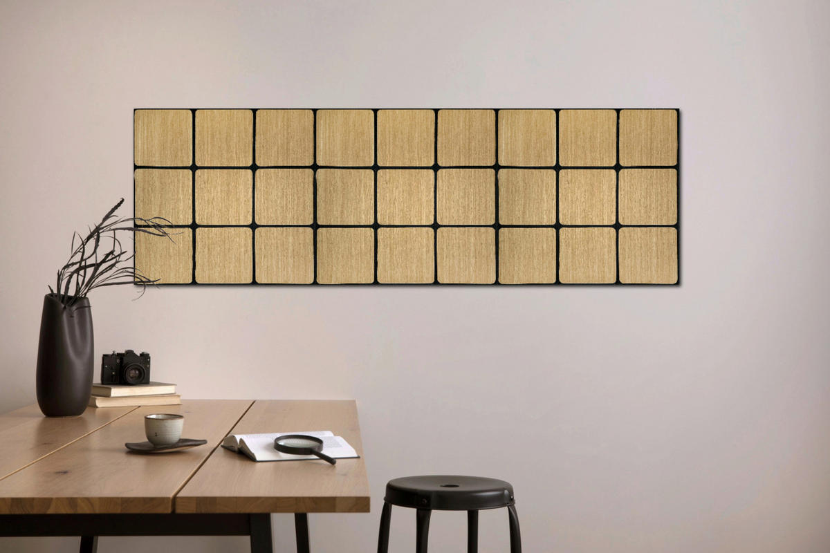 Wandpaneel natur B/H: ca. 64x64 cm Wandpaneel_neutral_Furnier_Quadrat - natur (64,00/64,00cm)