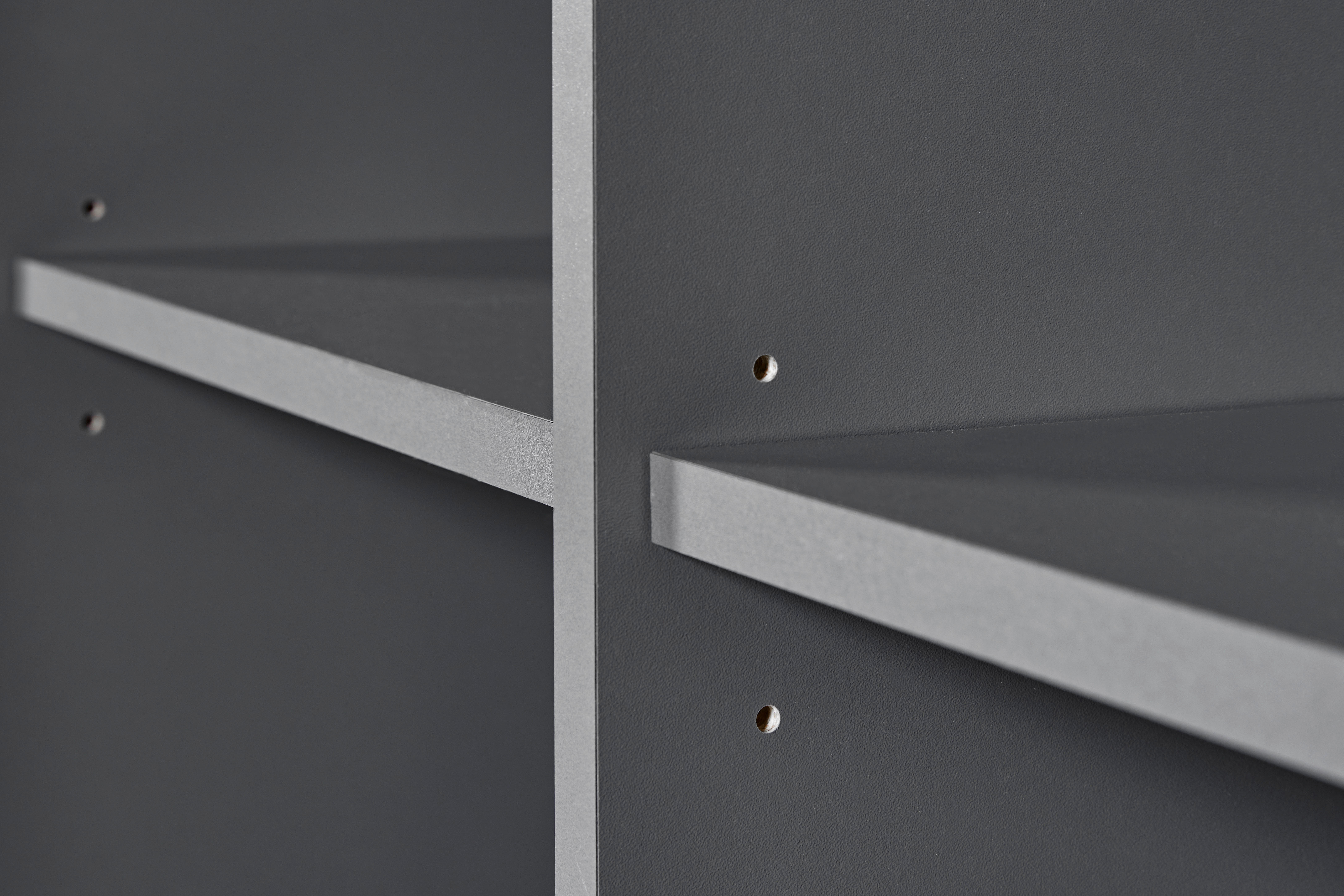Regal Elenzio Graphit B/H/T: ca. 81,5x191,2x40 cm Elenzio - Graphit (81,50/191,20/40,00cm) - Inter Link