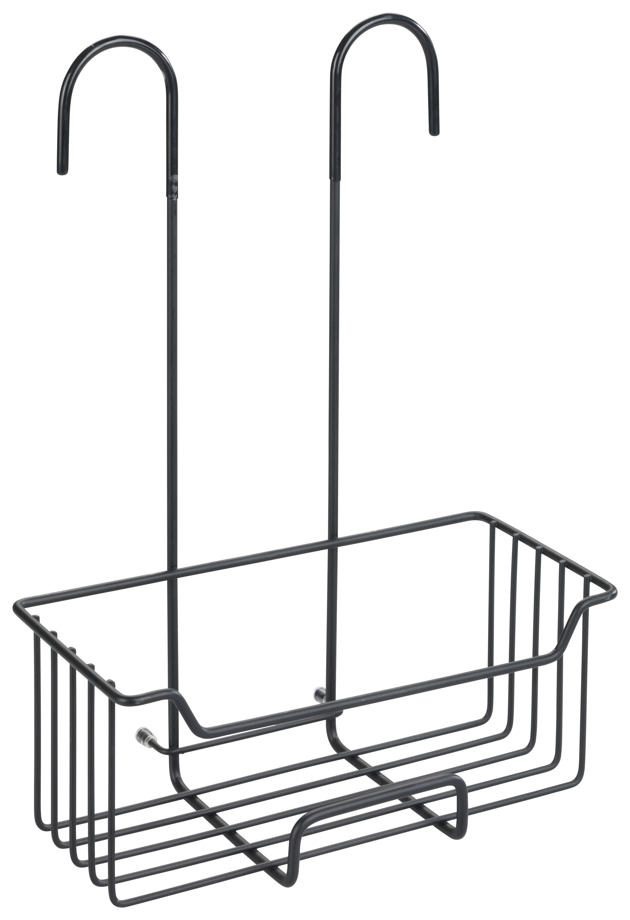 Dusch-Caddy mattschwarz Edelstahl Thermostat-Dusch-Caddy_Milo_Wenko - mattschwarz (25,00/36,00/14,00cm) - WENKO