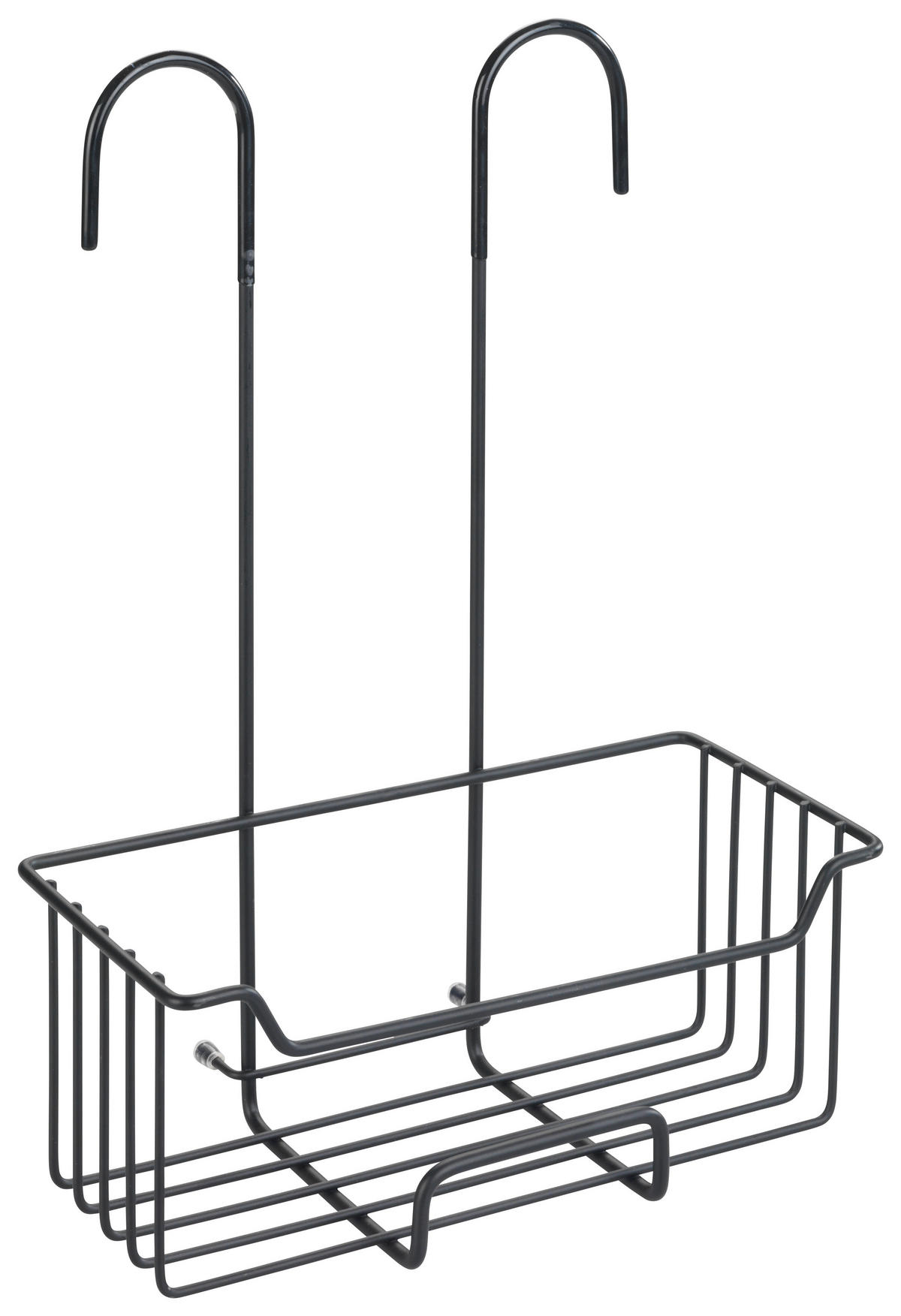 Dusch-Caddy mattschwarz Edelstahl Thermostat-Dusch-Caddy_Milo_Wenko - mattschwarz (25,00/36,00/14,00cm) - WENKO