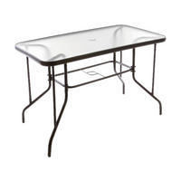 VCM Gartentisch braun Metall B/H/L: ca. 60x72x110 cm Gartentisch - braun (110,00/60,00/72,00cm) - VCM