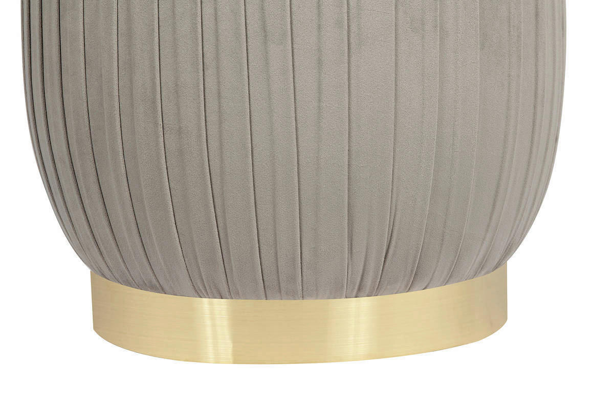 360 Living Hocker Lilje 101 grau H/D: ca. 42x43 cm Lilje 101 - grau (43,00/42,00cm) - 360 Living