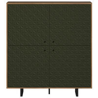 Highboard Sentra Eiche Artisan Nachbildung grün dunkel B/H/T: ca. 124x136x40 cm Sentra - Eiche/grün (124,00/136,00/40,00cm) - Trendteam