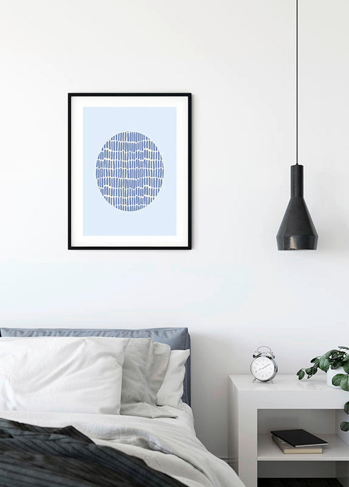 Komar Poster Shelly Patterns Blue Muscheln B/L: ca. 40x50 cm Shelly Patterns Blue - (40,00/50,00cm) - Komar