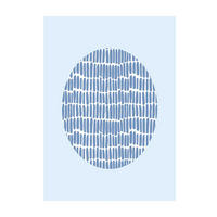 Komar Poster Shelly Patterns Blue Muscheln B/L: ca. 30x40 cm Shelly Patterns Blue - (30,00/40,00cm) - Komar
