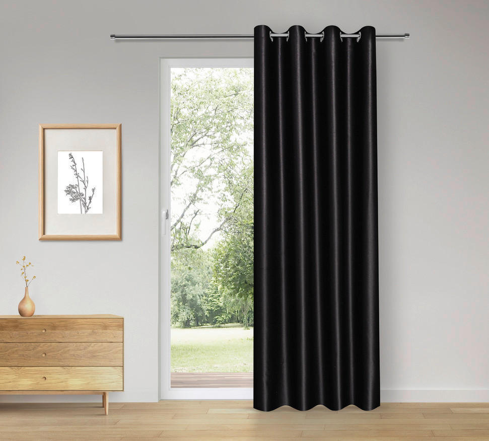 Thumbnail - Happy Home Verdunklungsvorhang schwarz B/L: ca. 140x245 cm