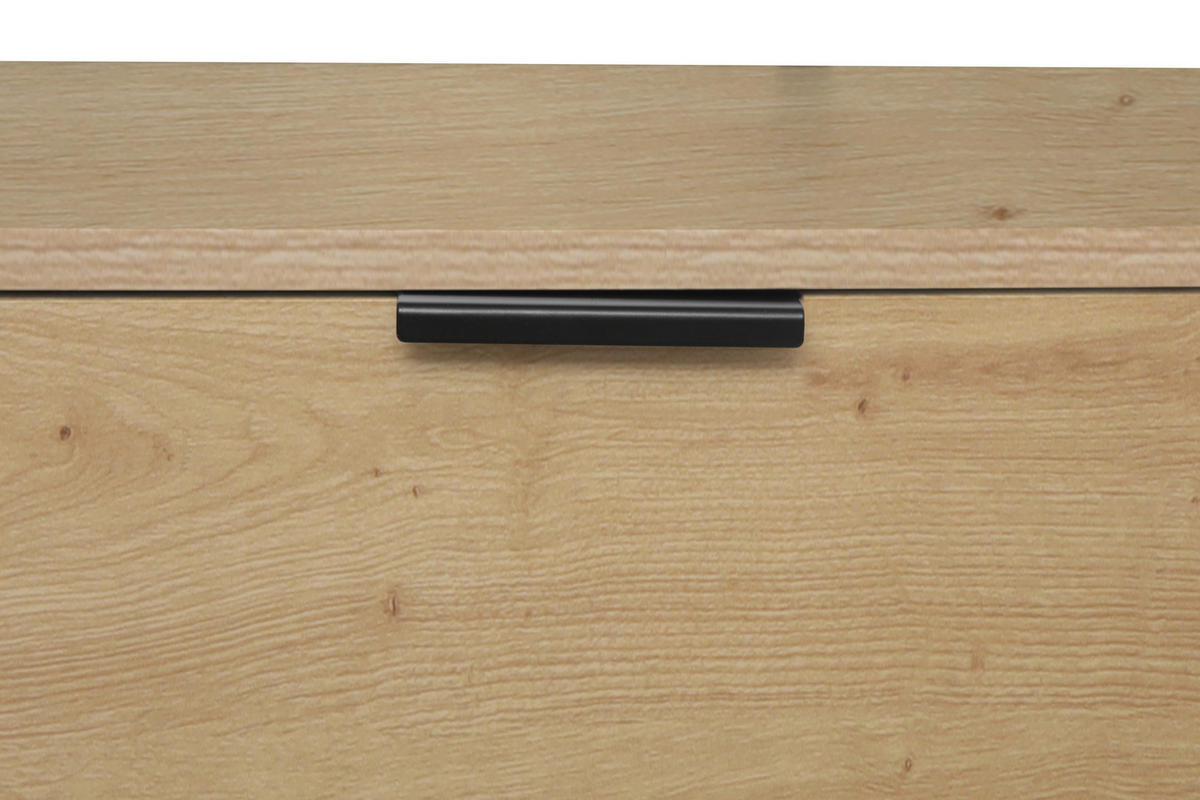 Garderobe Jody Eiche Artisan Nachbildung schwarz B/H/T: ca. 85x190x47 cm Jody - Eiche/schwarz (85,00/190,00/47,00cm) - Trendteam
