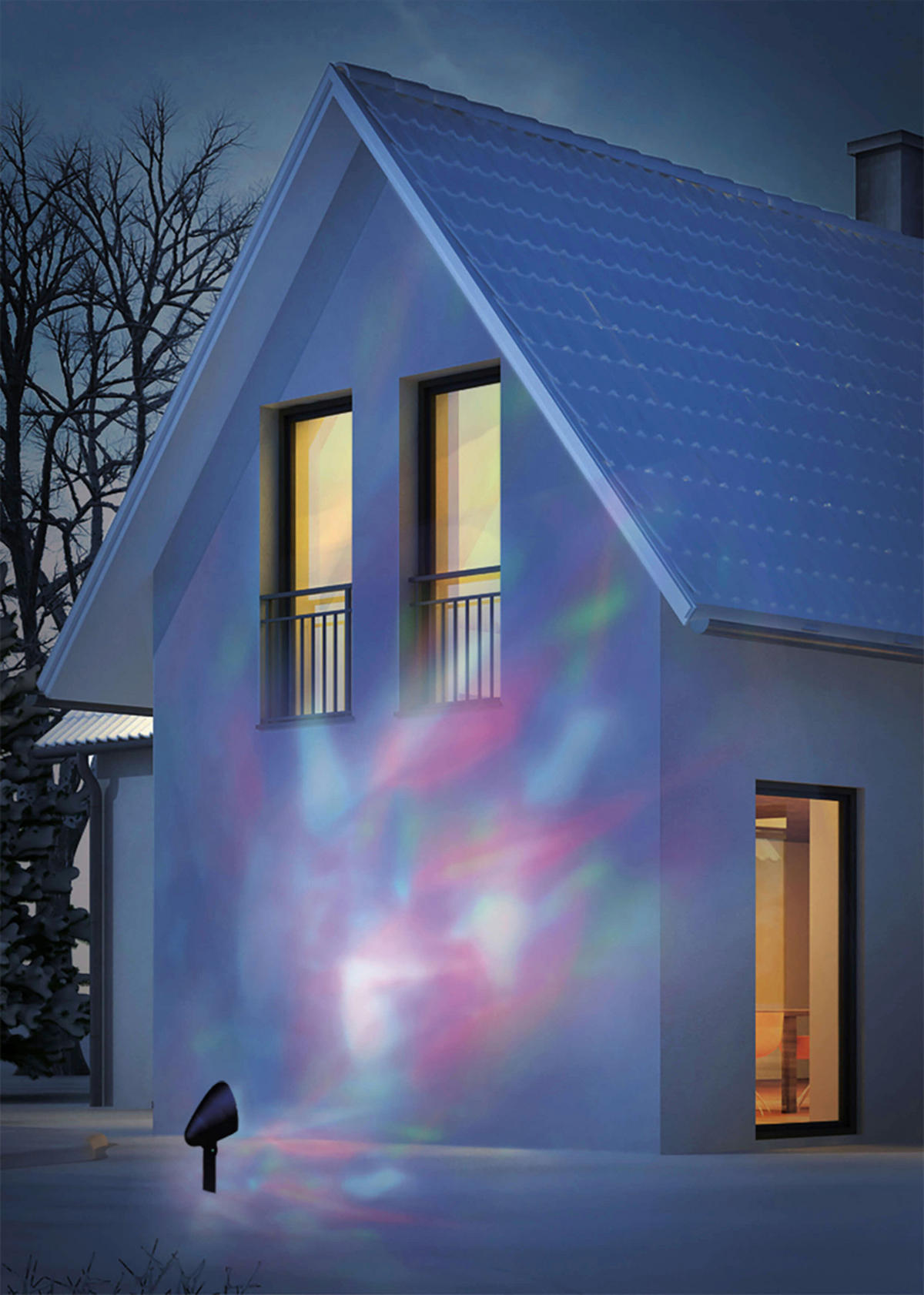 LED-Weihnachtsartikel 5169961 schwarz H/D: ca. 31x10 cm LED Weihnachtsartikel SPOTLIGHT - schwarz (10,00/31,00cm) - Näve Leuchten
