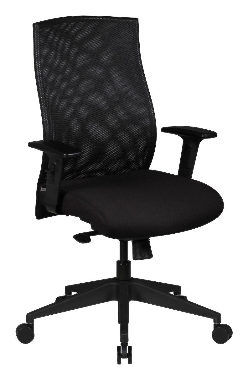 Drehstuhl schwarz Bürostuhl - schwarz (65,00/113,00/65,00cm) - Amstyle