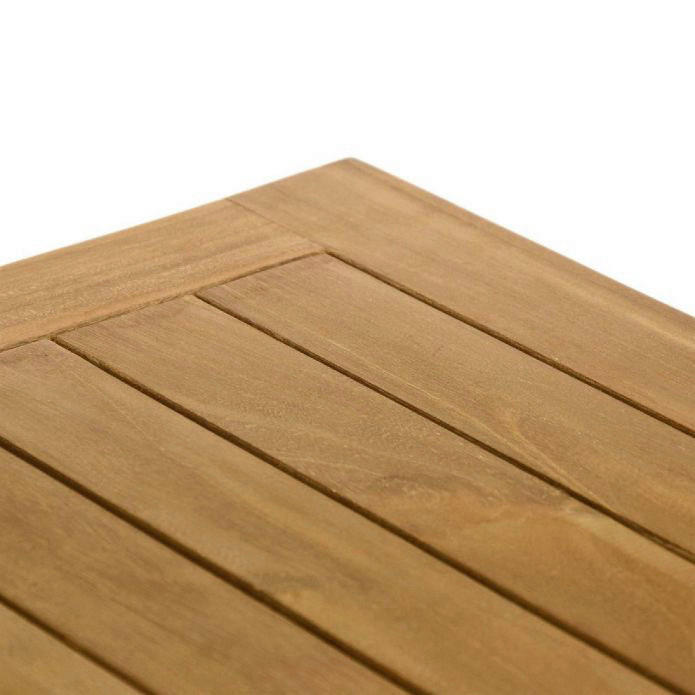 VCM Beistelltisch braun Teakholz B/H/T: ca. 50x50x50 cm Beistelltisch - braun (50,00/50,00/50,00cm) - VCM